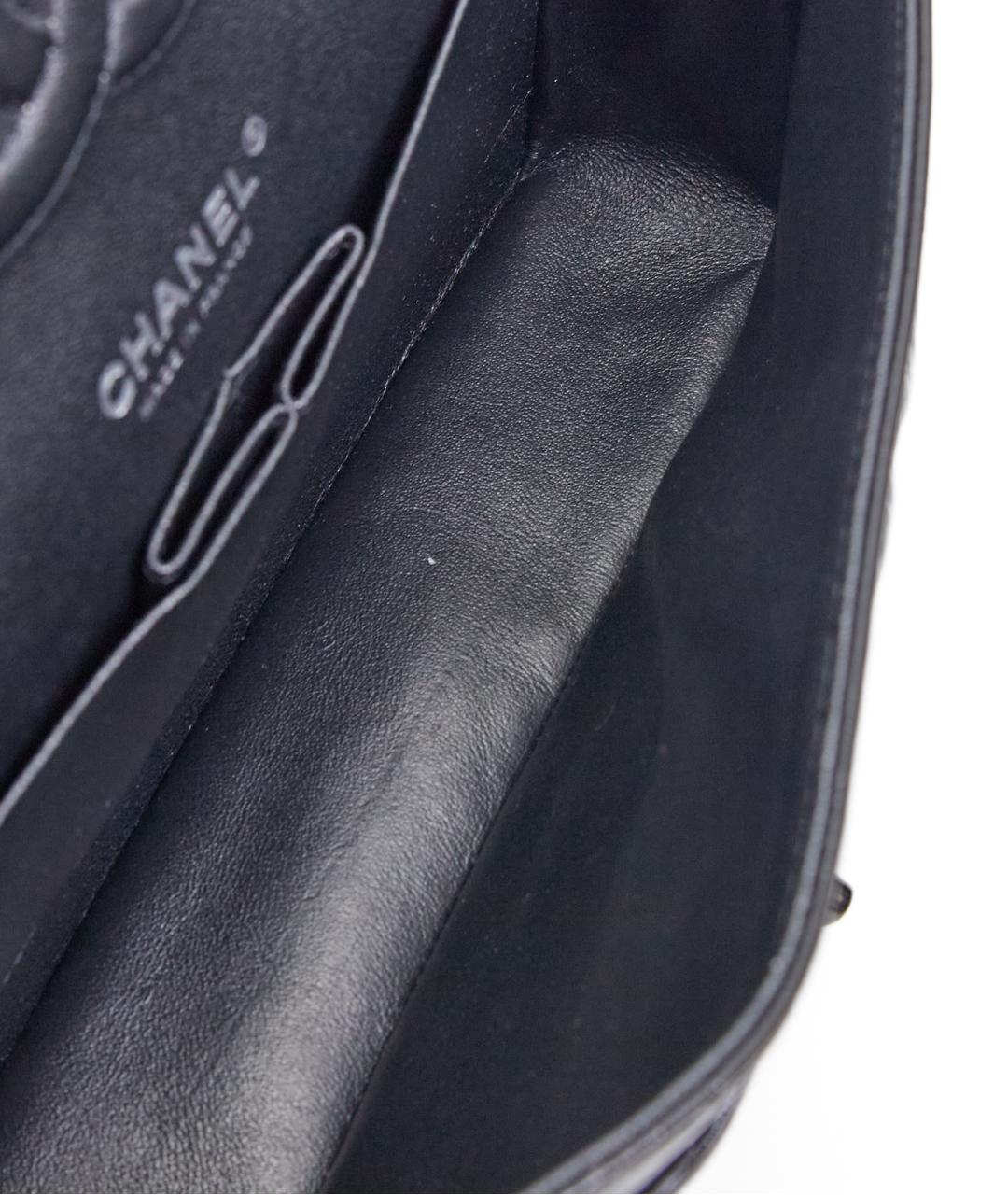 CHANEL Черная кожаная сумка через плечо, фото 8