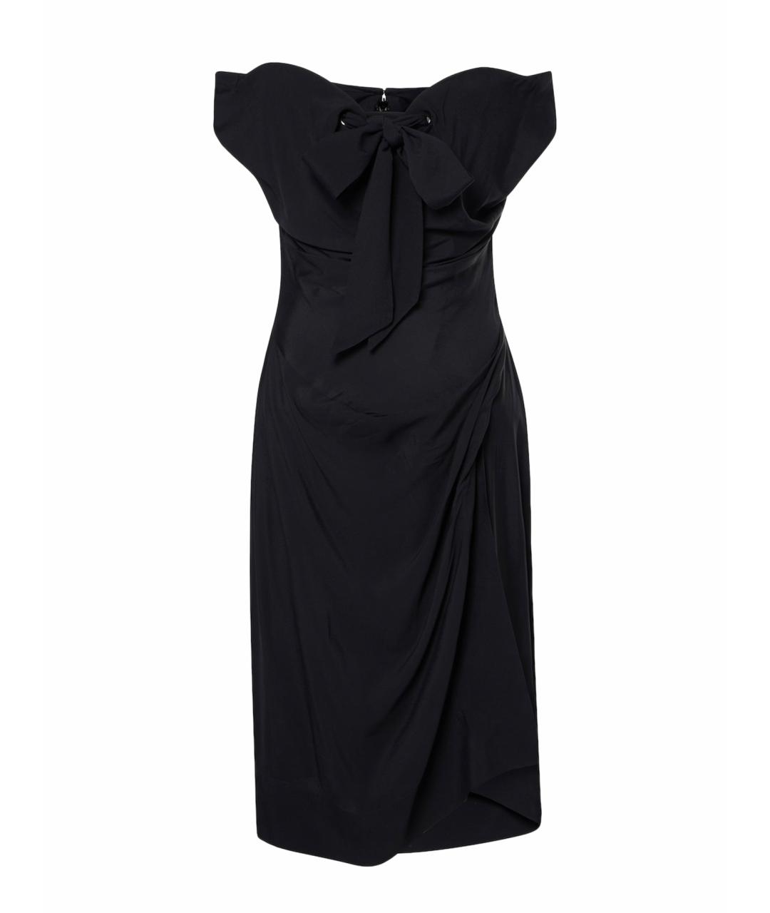 VIVIENNE WESTWOOD Черное вискозное коктейльное платье, фото 1