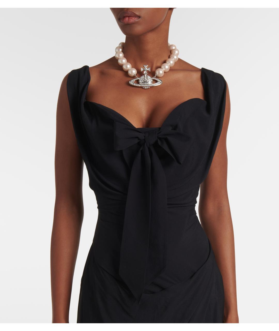 VIVIENNE WESTWOOD Черное вискозное коктейльное платье, фото 5