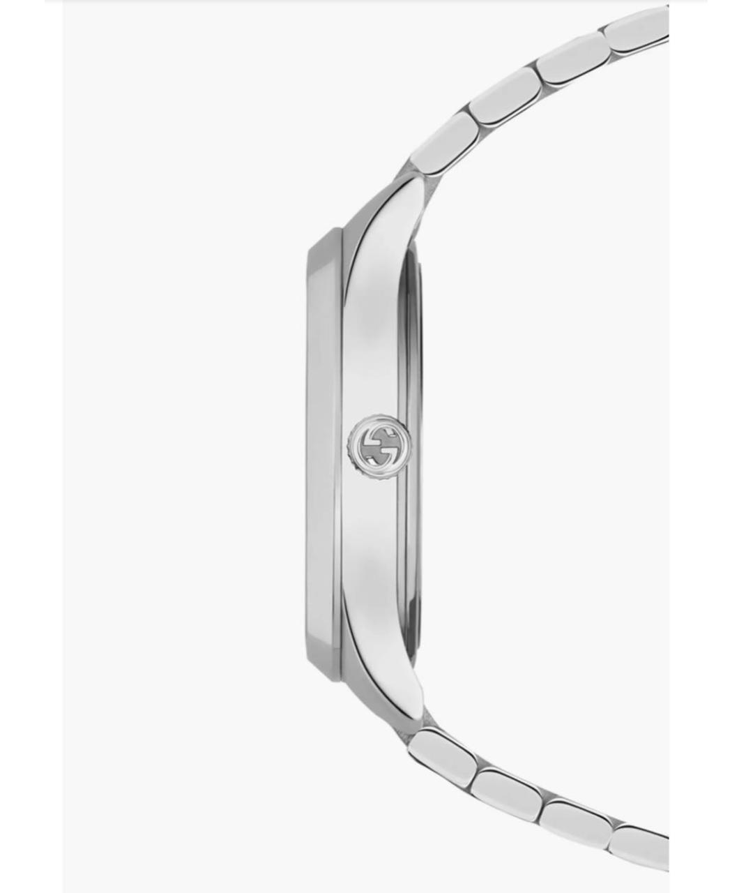 GUCCI Серебряные стальные часы, фото 3