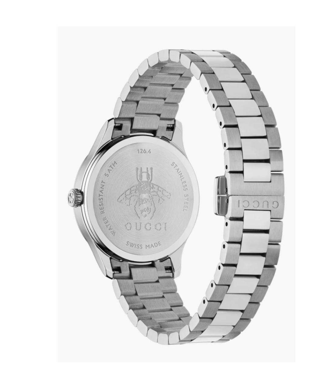 GUCCI Серебряные стальные часы, фото 2