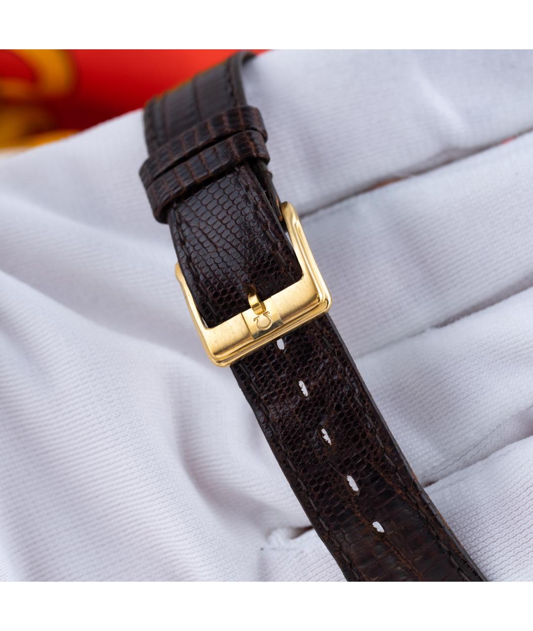 OMEGA Золотые позолоченные часы, фото 7