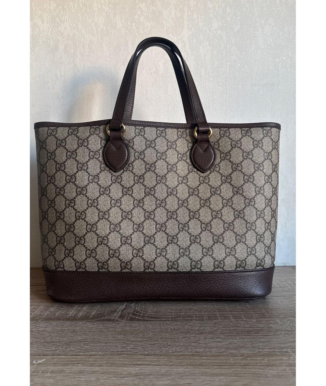 GUCCI Коричневая сумка тоут, фото 2