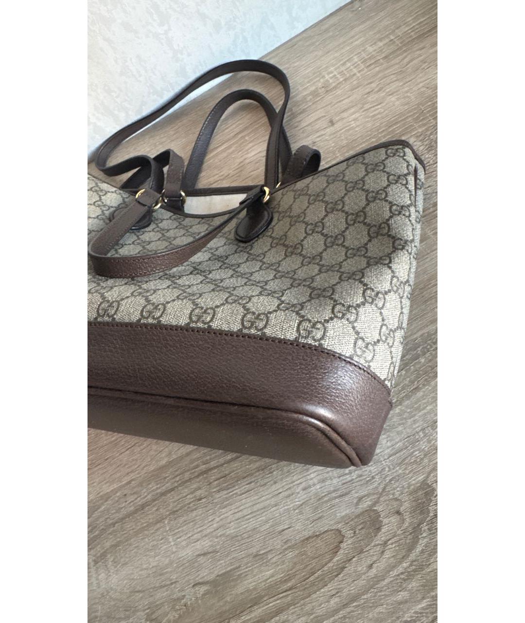 GUCCI Коричневая сумка тоут, фото 5