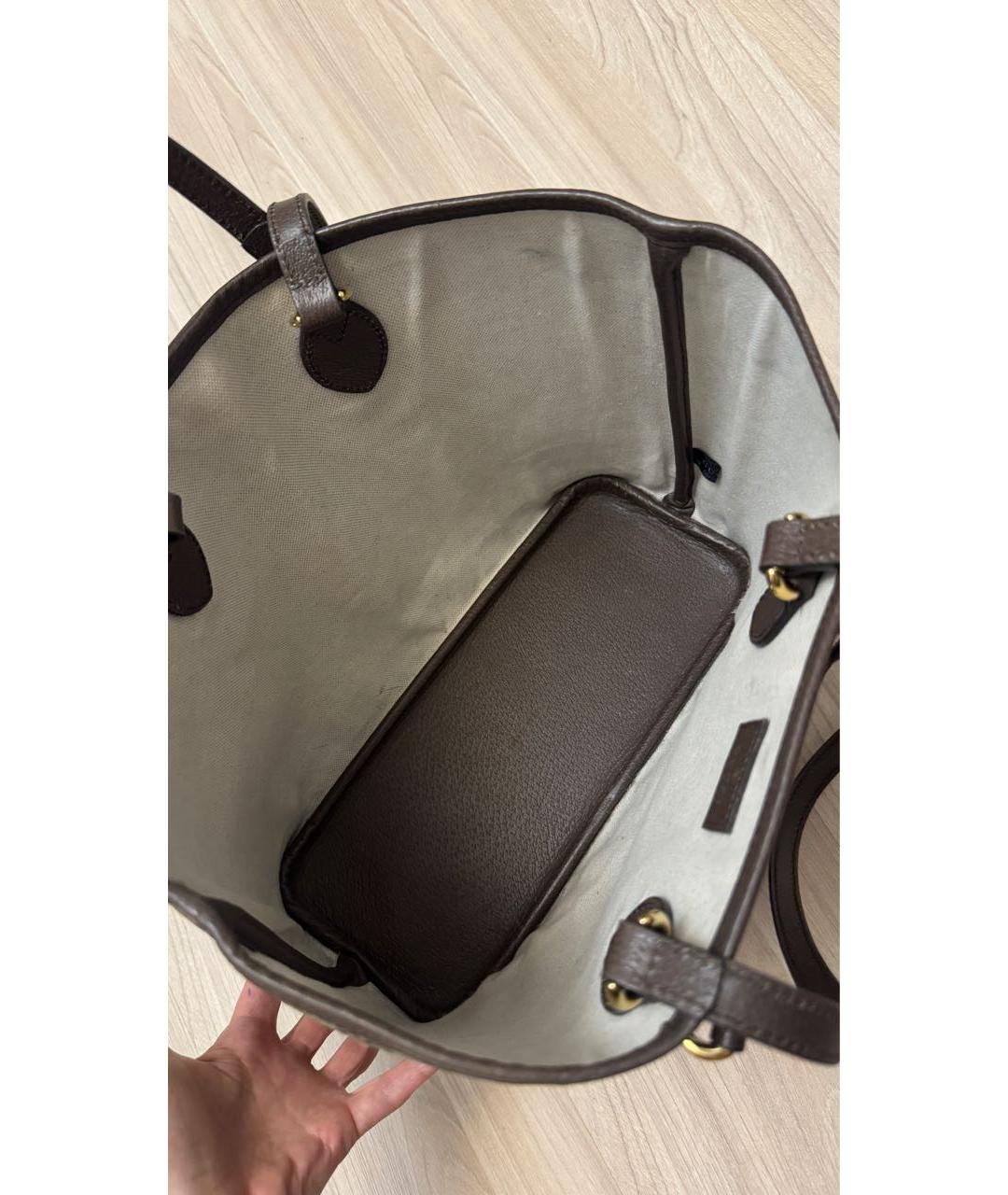 GUCCI Коричневая сумка тоут, фото 7