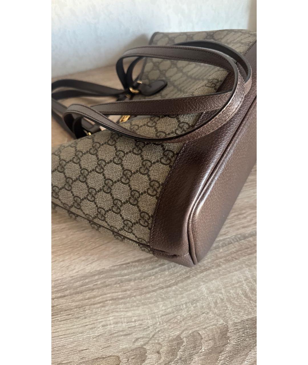 GUCCI Коричневая сумка тоут, фото 4