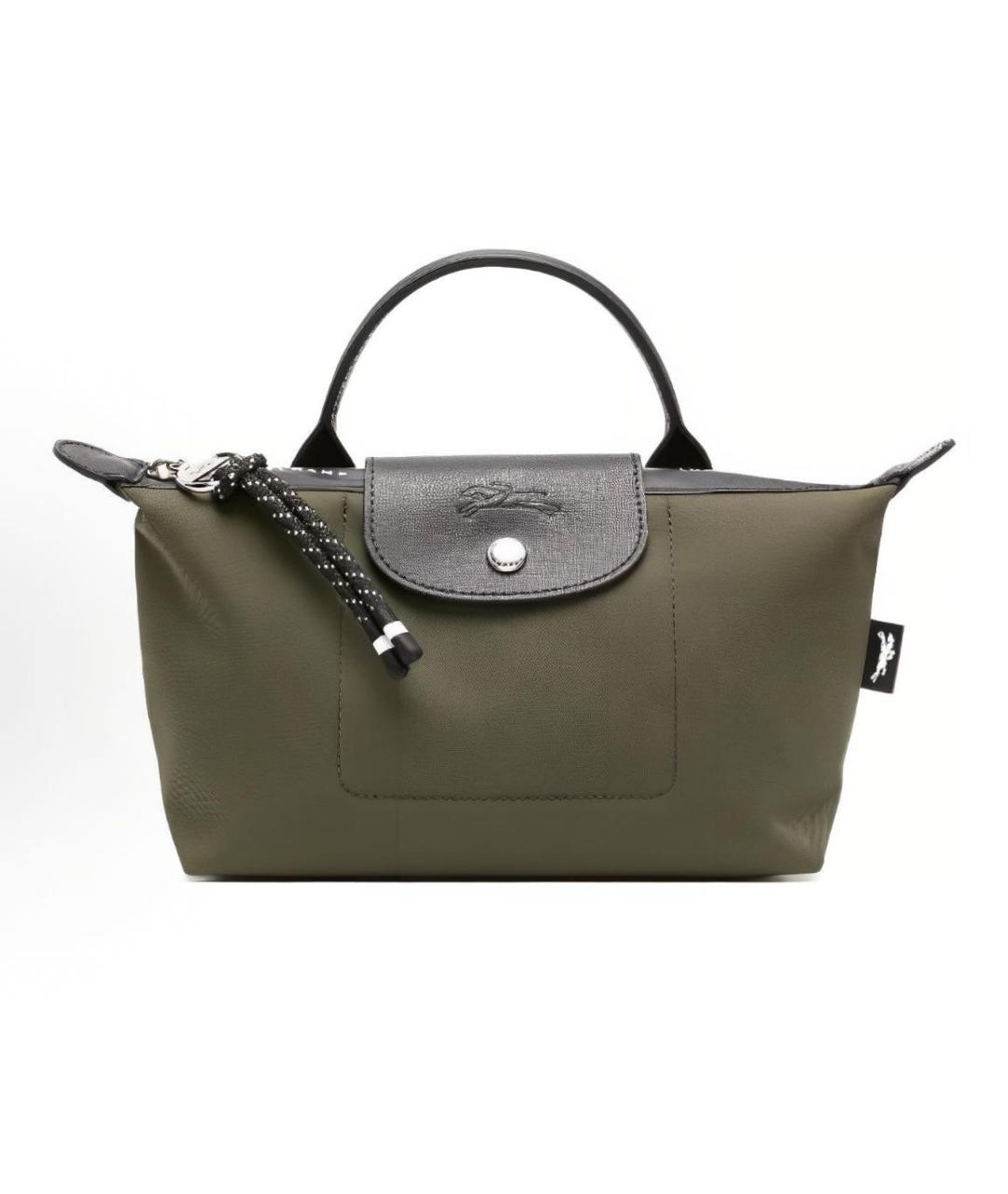 LONGCHAMP Хаки сумка с короткими ручками, фото 9