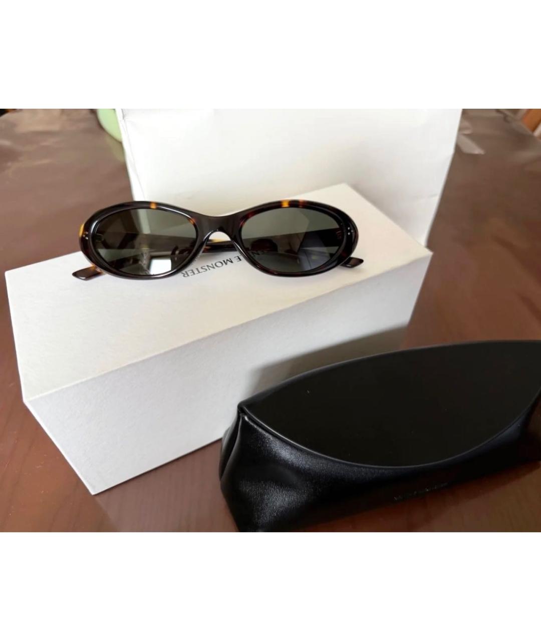 GENTLE MONSTER Коричневые пластиковые солнцезащитные очки, фото 5