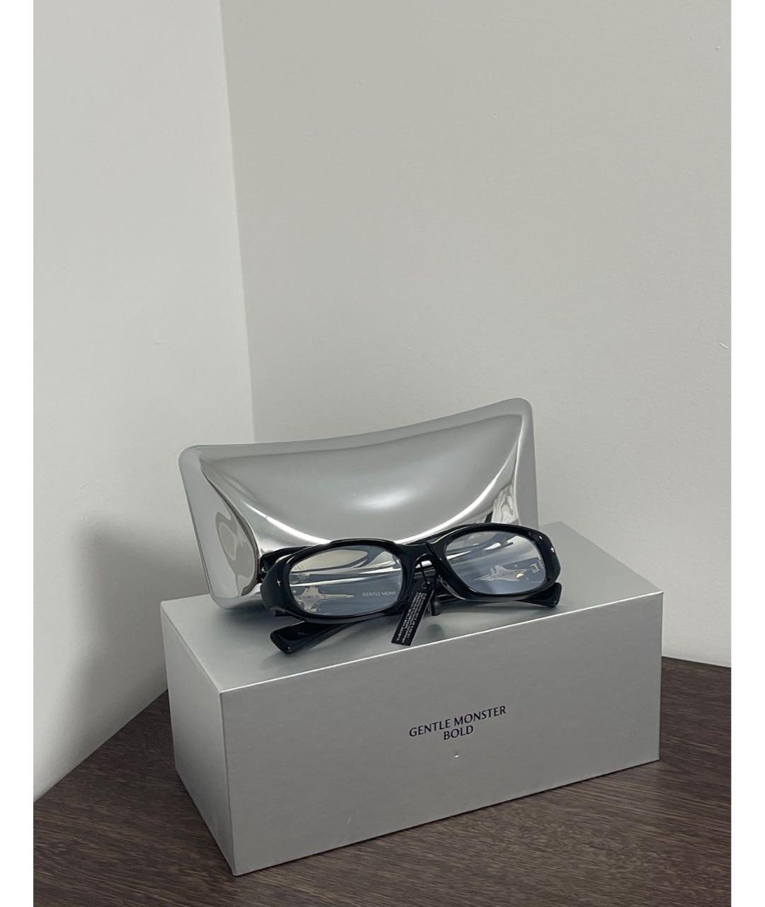 GENTLE MONSTER Черные пластиковые солнцезащитные очки, фото 5