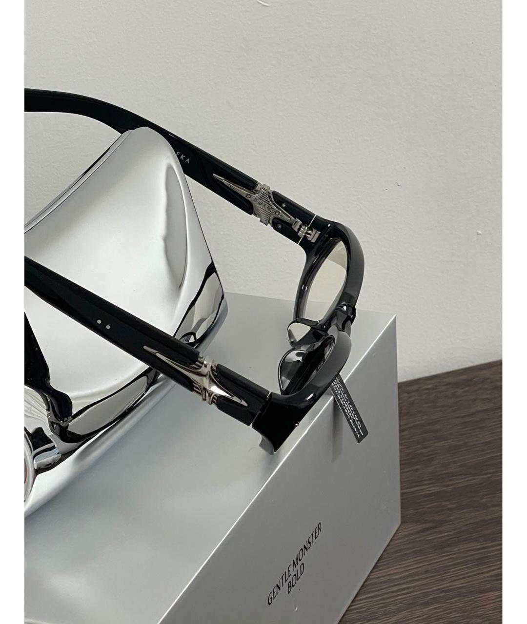 GENTLE MONSTER Черные пластиковые солнцезащитные очки, фото 6