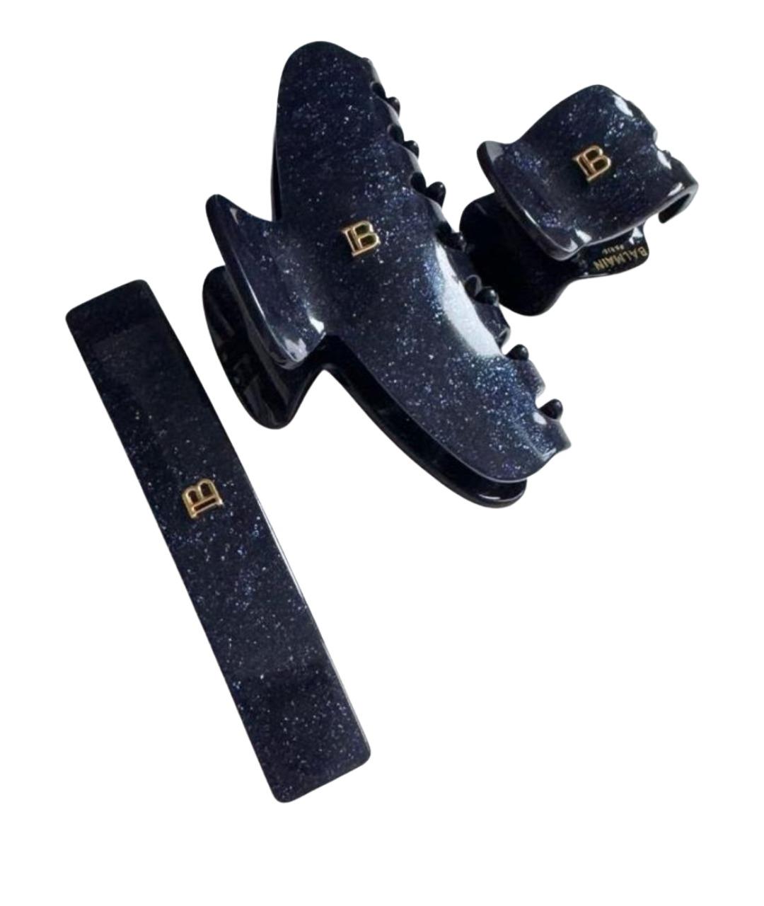 BALMAIN Темно-синяя заколка, фото 1