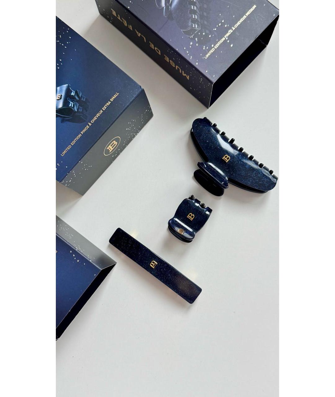 BALMAIN Темно-синяя заколка, фото 2