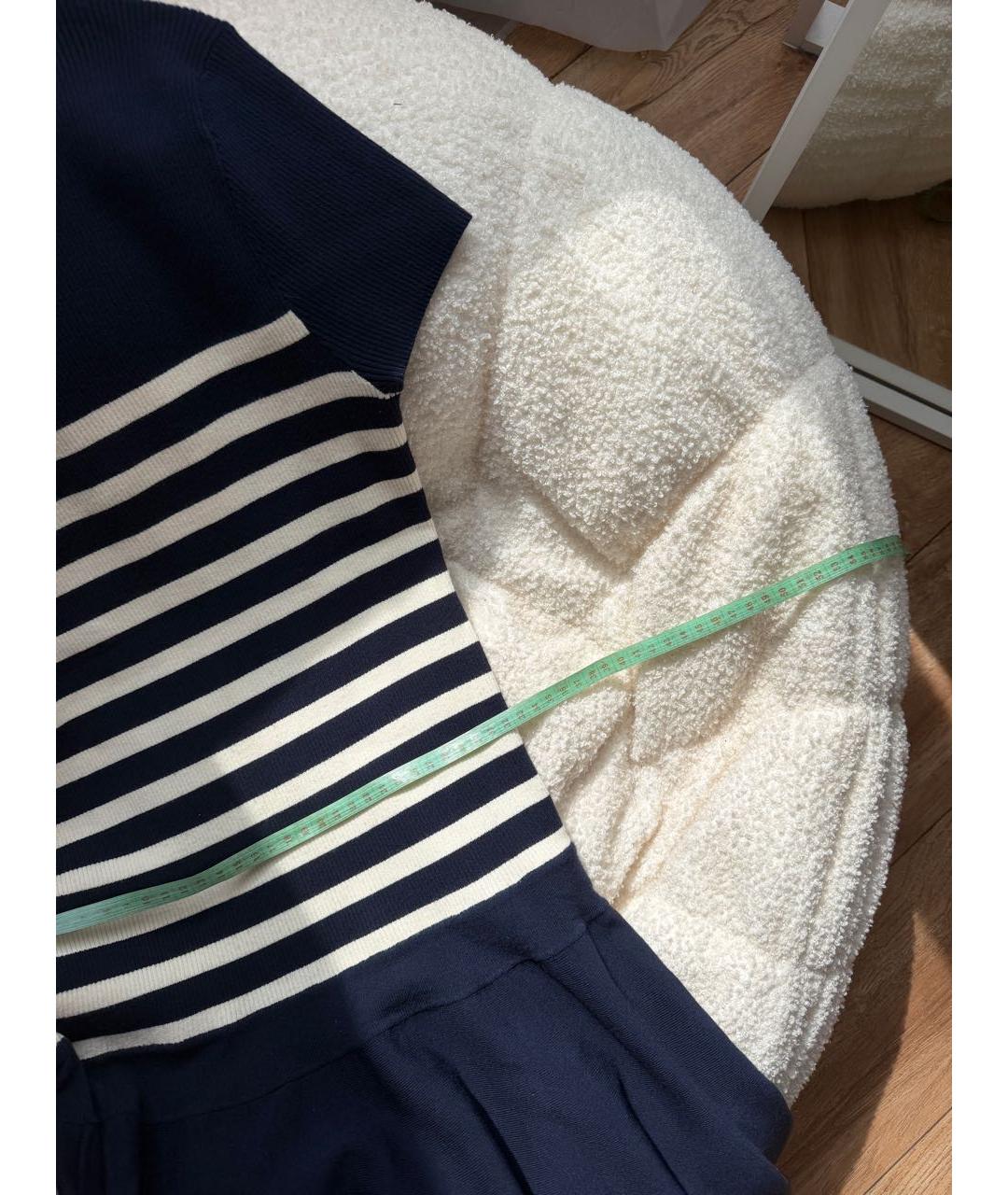 POLO RALPH LAUREN Синее вискозное повседневное платье, фото 6