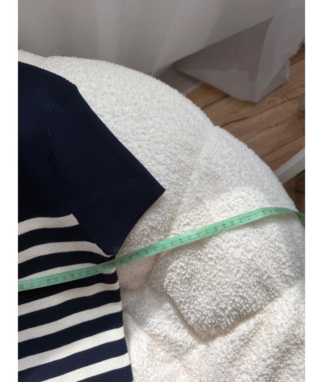 POLO RALPH LAUREN Синее вискозное повседневное платье, фото 8