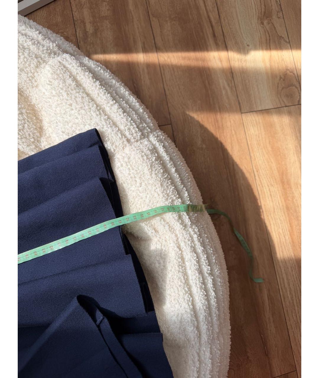 POLO RALPH LAUREN Синее вискозное повседневное платье, фото 7