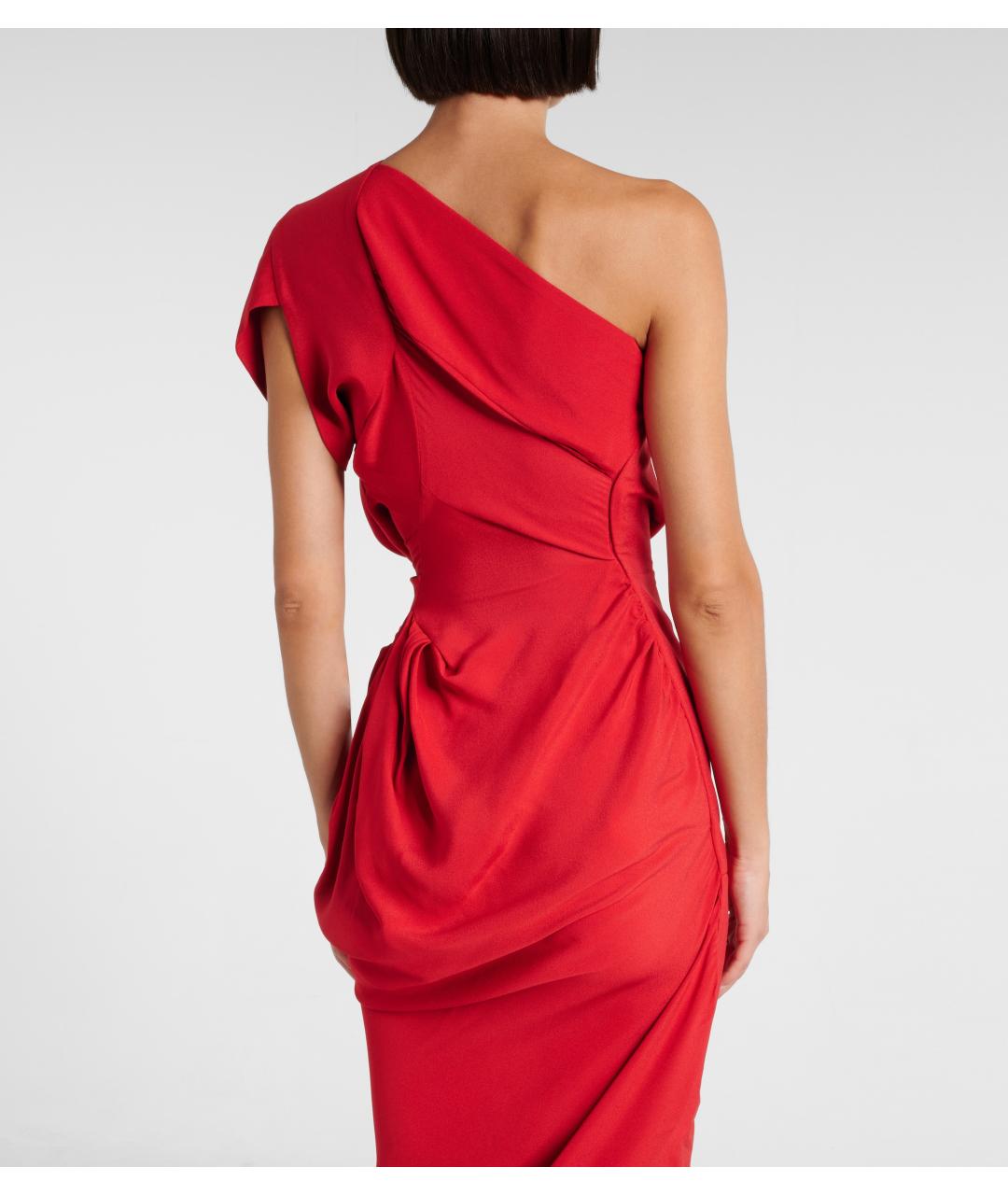 VIVIENNE WESTWOOD Красное вискозное коктейльное платье, фото 5
