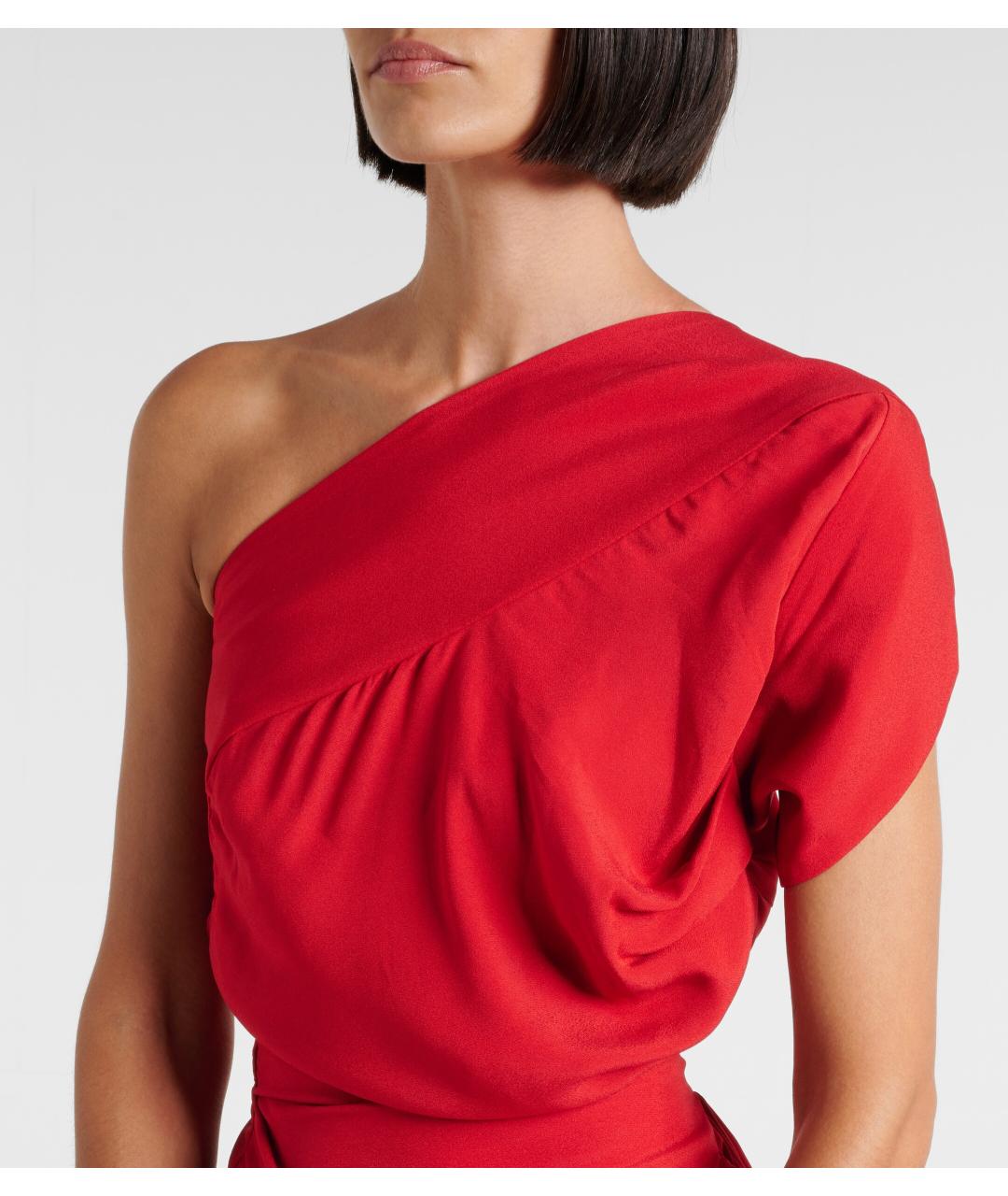 VIVIENNE WESTWOOD Красное вискозное коктейльное платье, фото 4