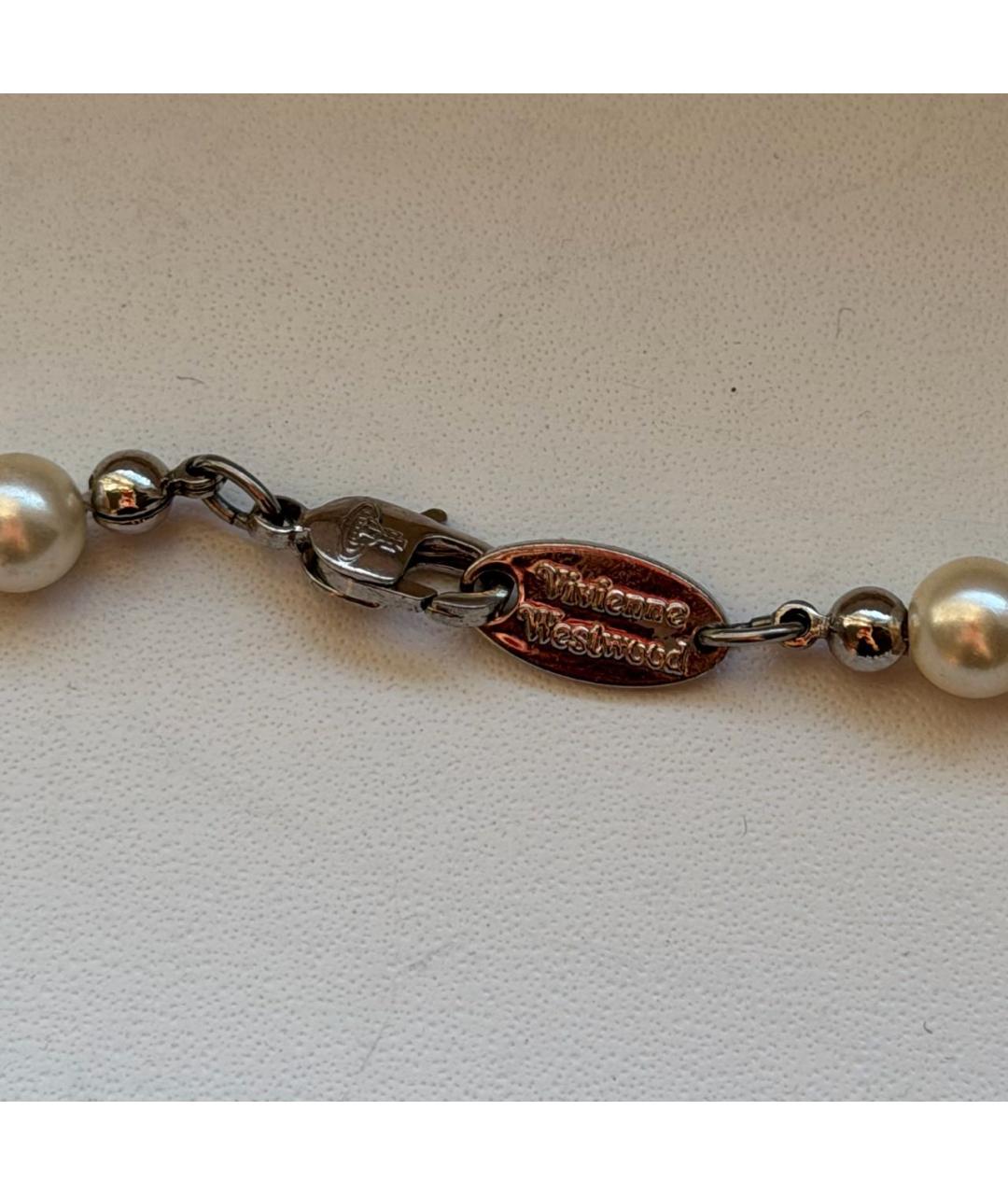 VIVIENNE WESTWOOD Белое жемчужное колье, фото 2