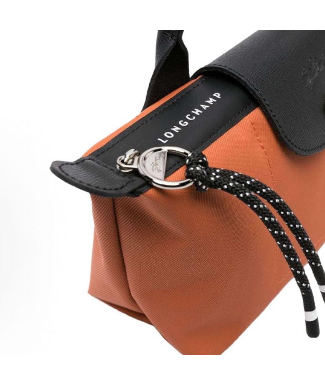 LONGCHAMP Оранжевая сумка с короткими ручками, фото 3