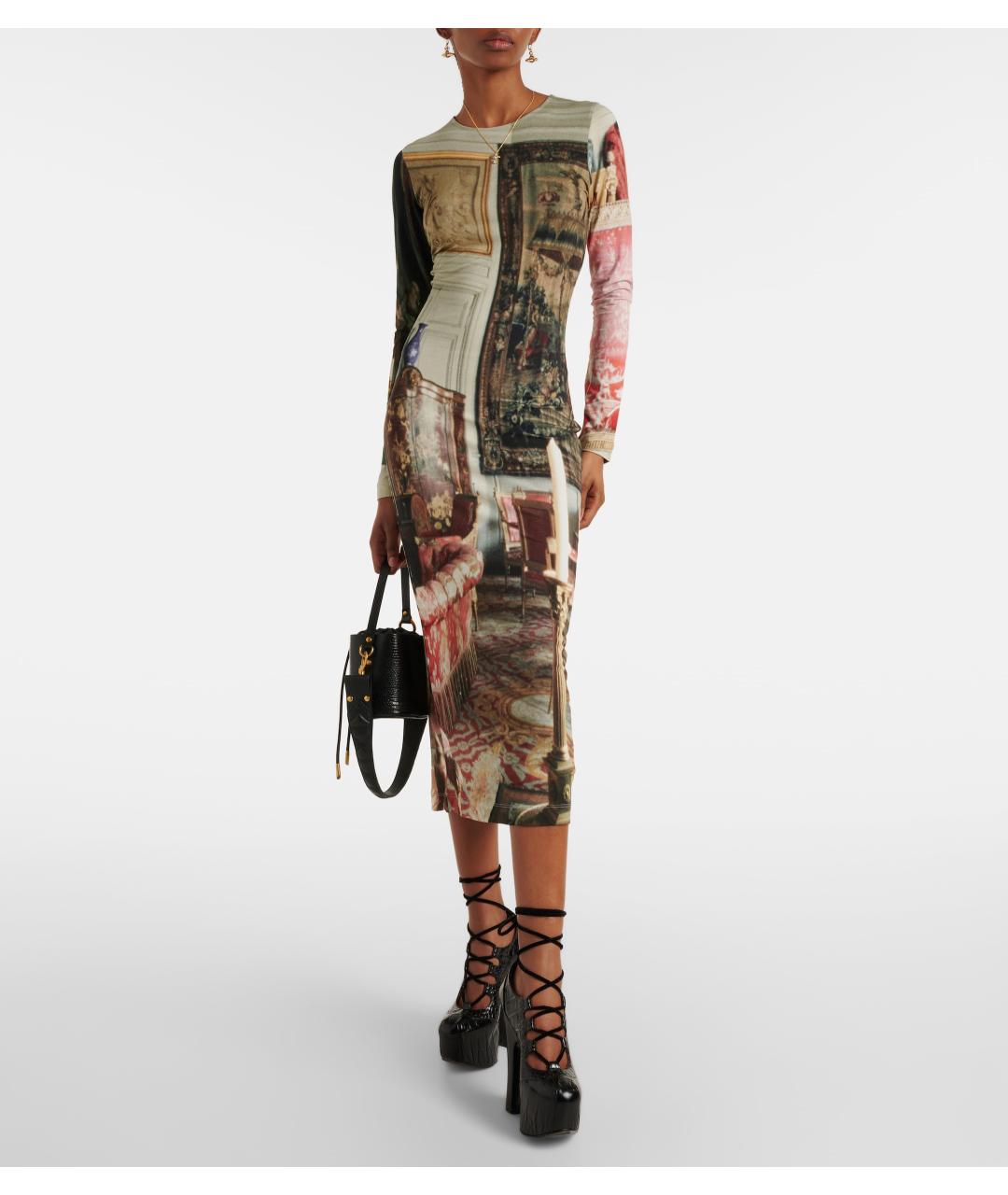 VIVIENNE WESTWOOD Мульти вискозное коктейльное платье, фото 2