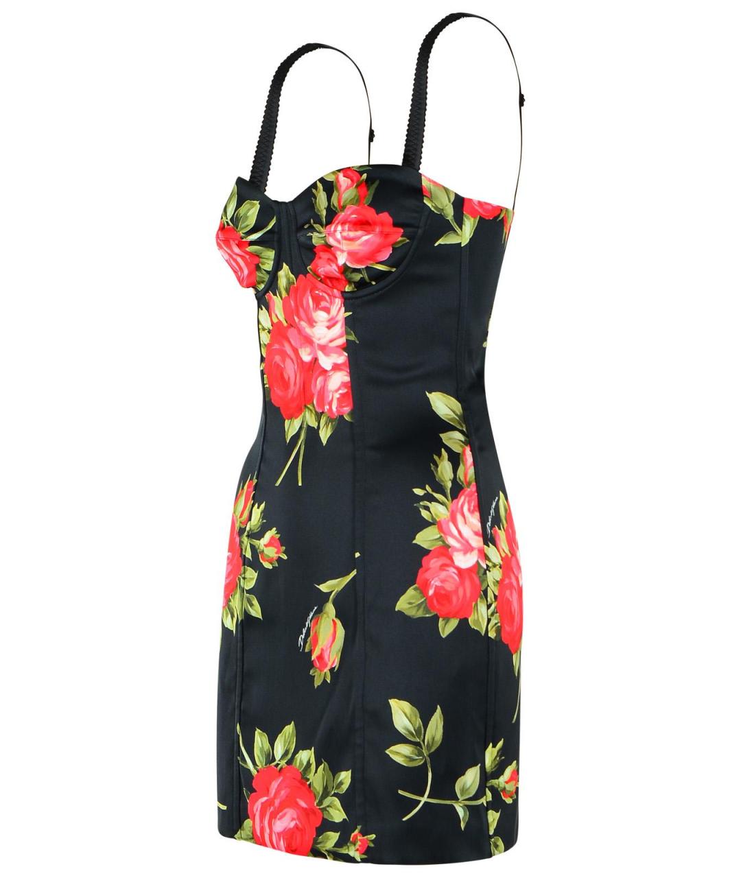 DOLCE&GABBANA Черное вискозное вечернее платье, фото 2