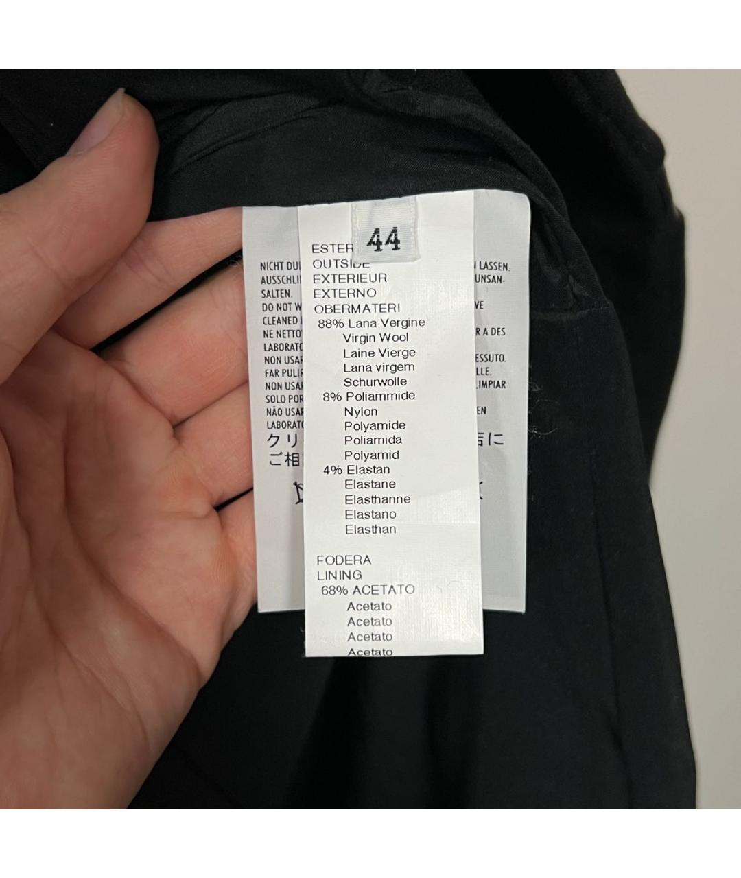 YOHJI YAMAMOTO Черное шерстяное пальто, фото 5