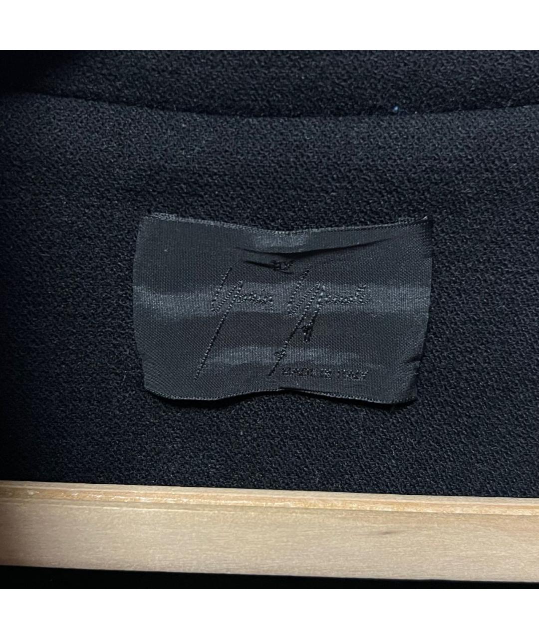 YOHJI YAMAMOTO Черное шерстяное пальто, фото 4