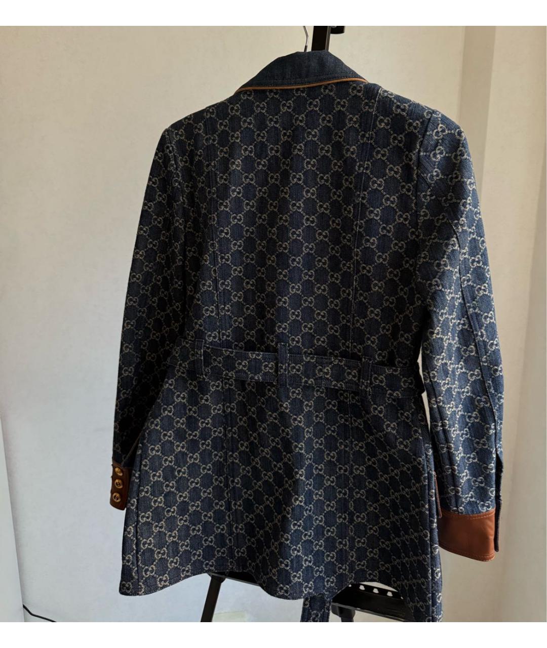 GUCCI Темно-синий деним жакет/пиджак, фото 2