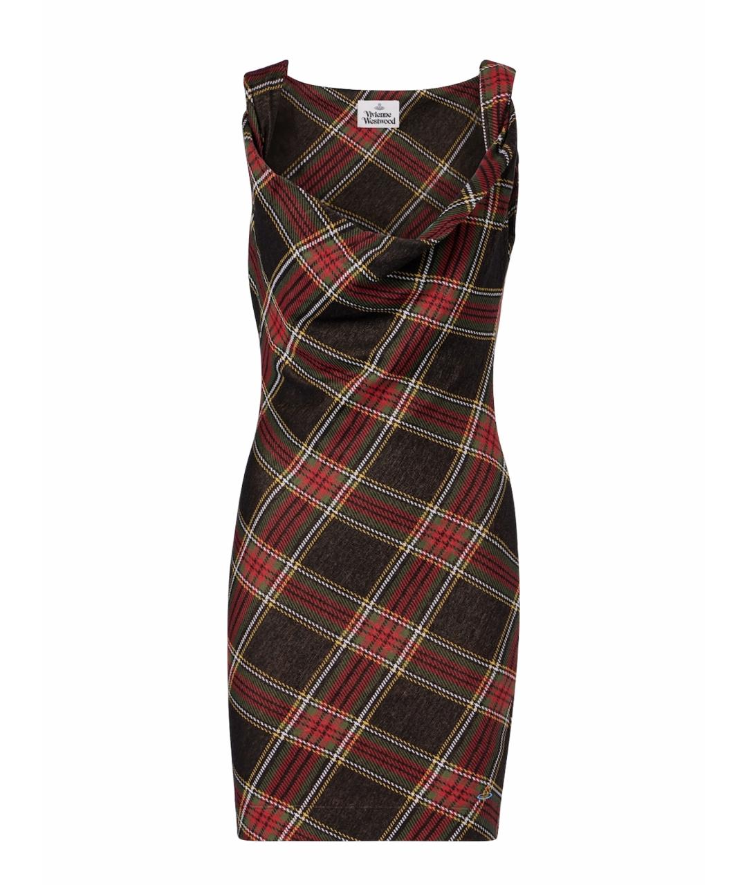 VIVIENNE WESTWOOD Мульти хлопковое коктейльное платье, фото 5