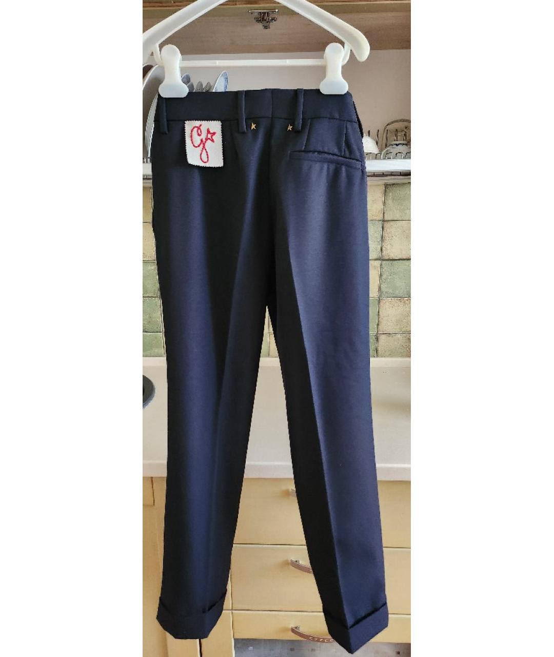 GOLDEN GOOSE DELUXE BRAND Темно-синие полиэстеровые спортивные брюки и шорты, фото 2