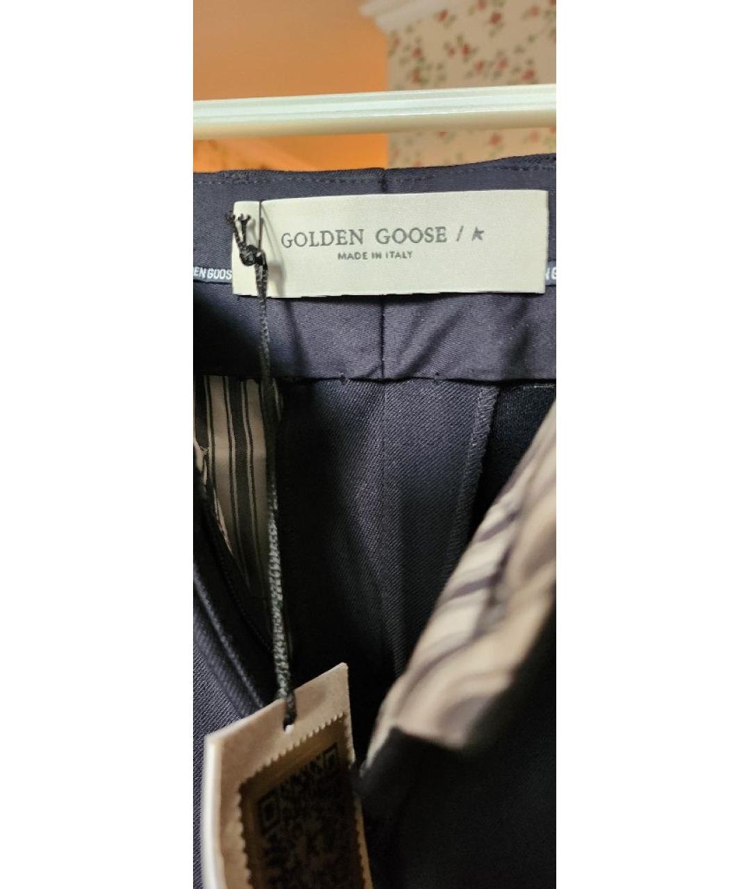 GOLDEN GOOSE DELUXE BRAND Темно-синие полиэстеровые спортивные брюки и шорты, фото 3