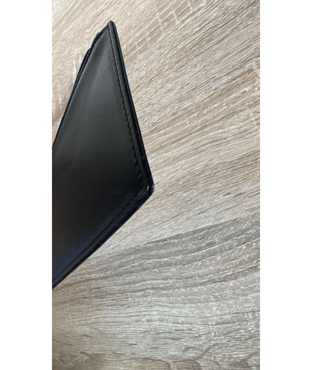 CHRISTIAN DIOR Черный кожаный кошелек, фото 6