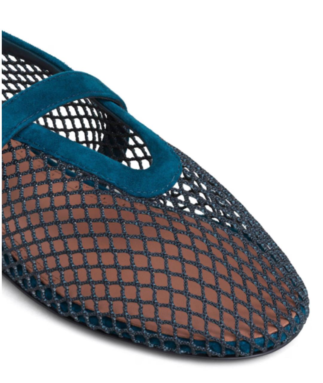 ALAIA Бирюзовые замшевые балетки, фото 3