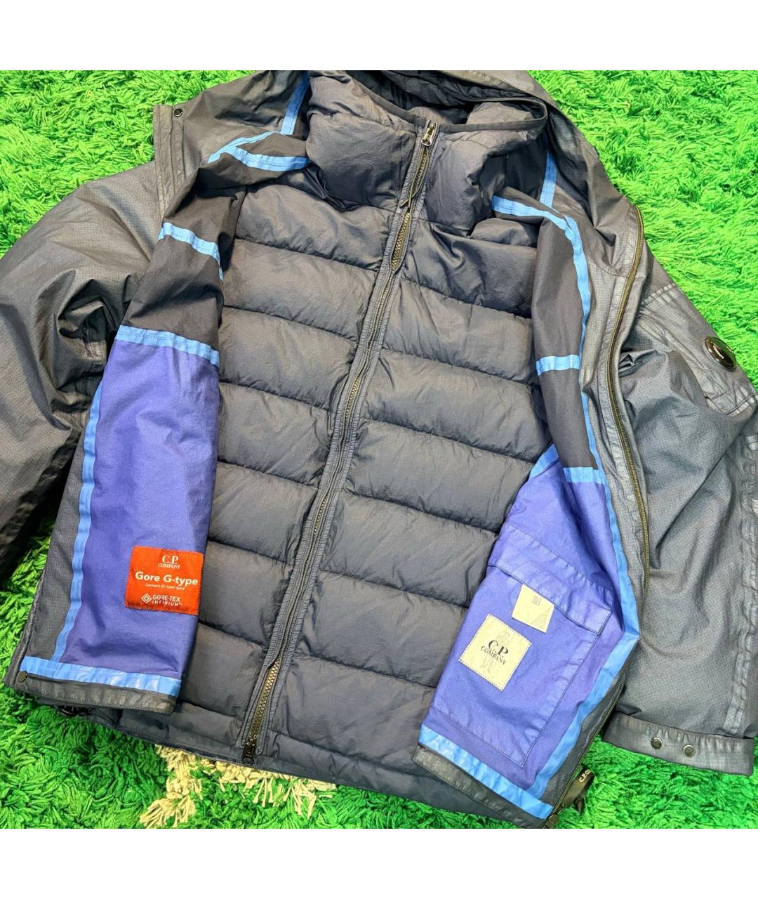 CP COMPANY Темно-синяя полиэстеровая куртка, фото 2