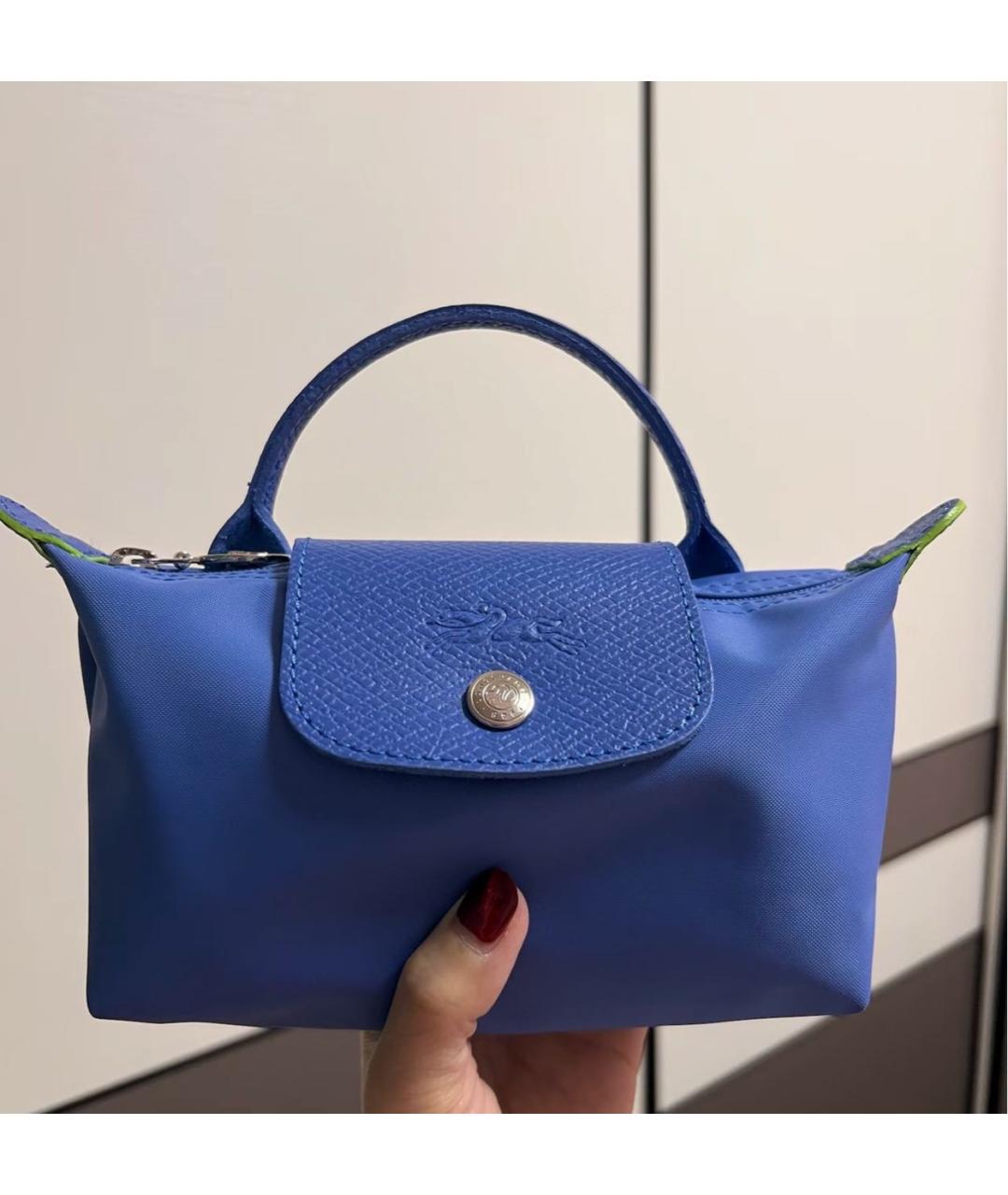 LONGCHAMP Синяя сумка с короткими ручками, фото 2