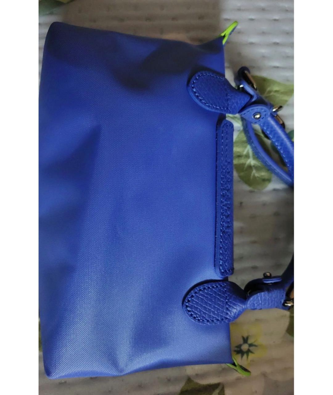 LONGCHAMP Синяя сумка с короткими ручками, фото 3