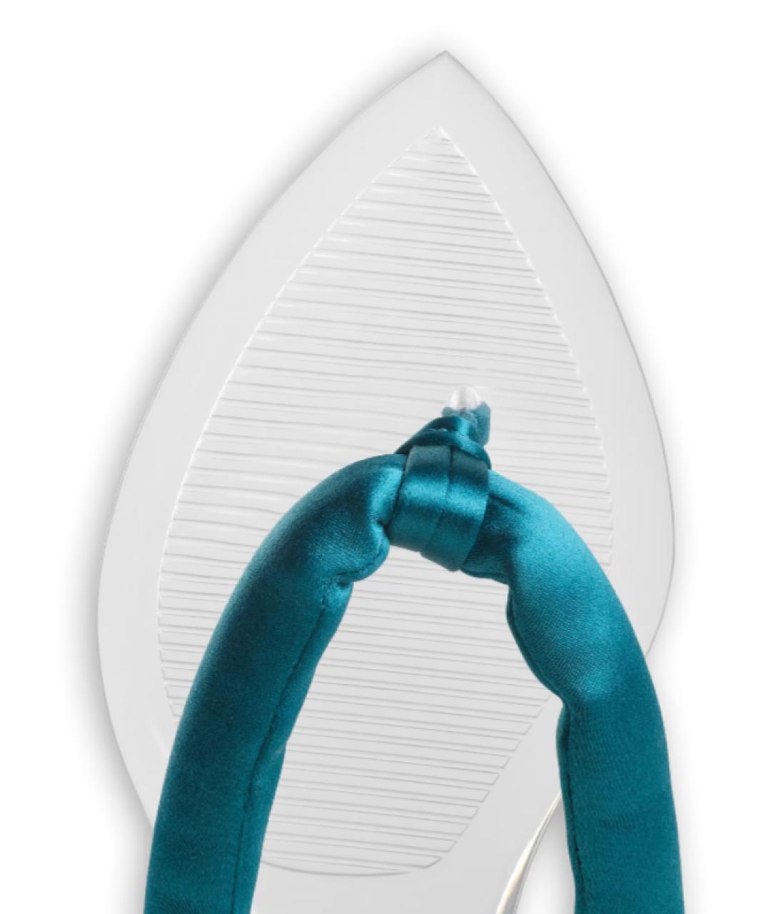 ALAIA Бирюзовые текстильные мюли, фото 3