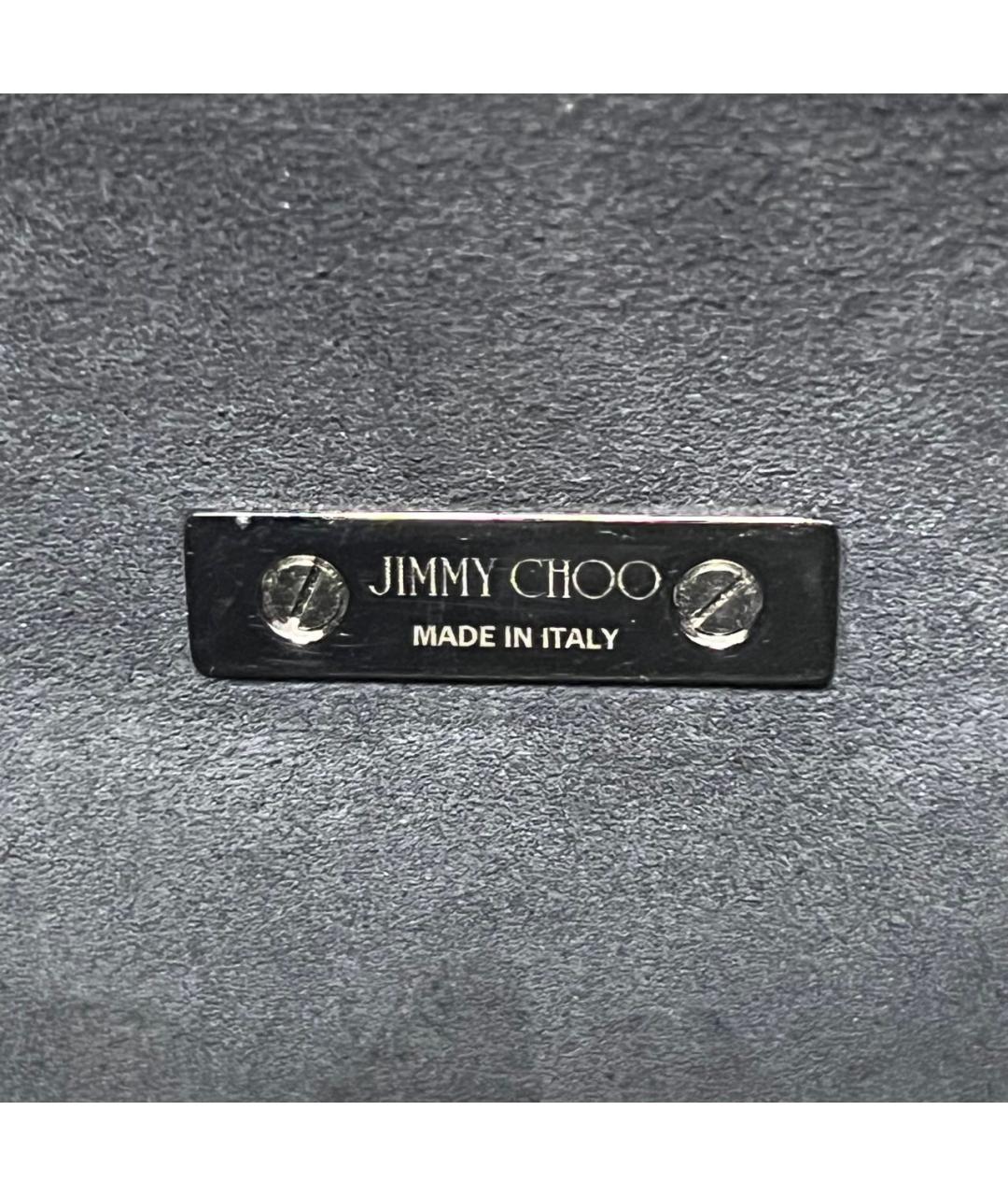 JIMMY CHOO Белая кожаная сумка с короткими ручками, фото 5