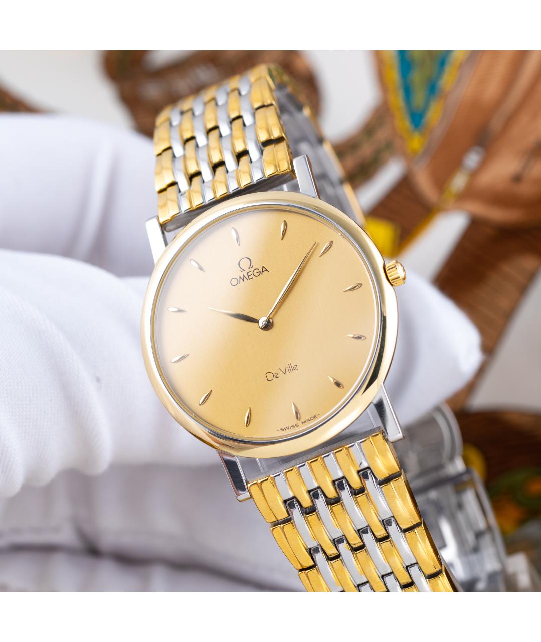 OMEGA Золотые часы из желтого золота, фото 3