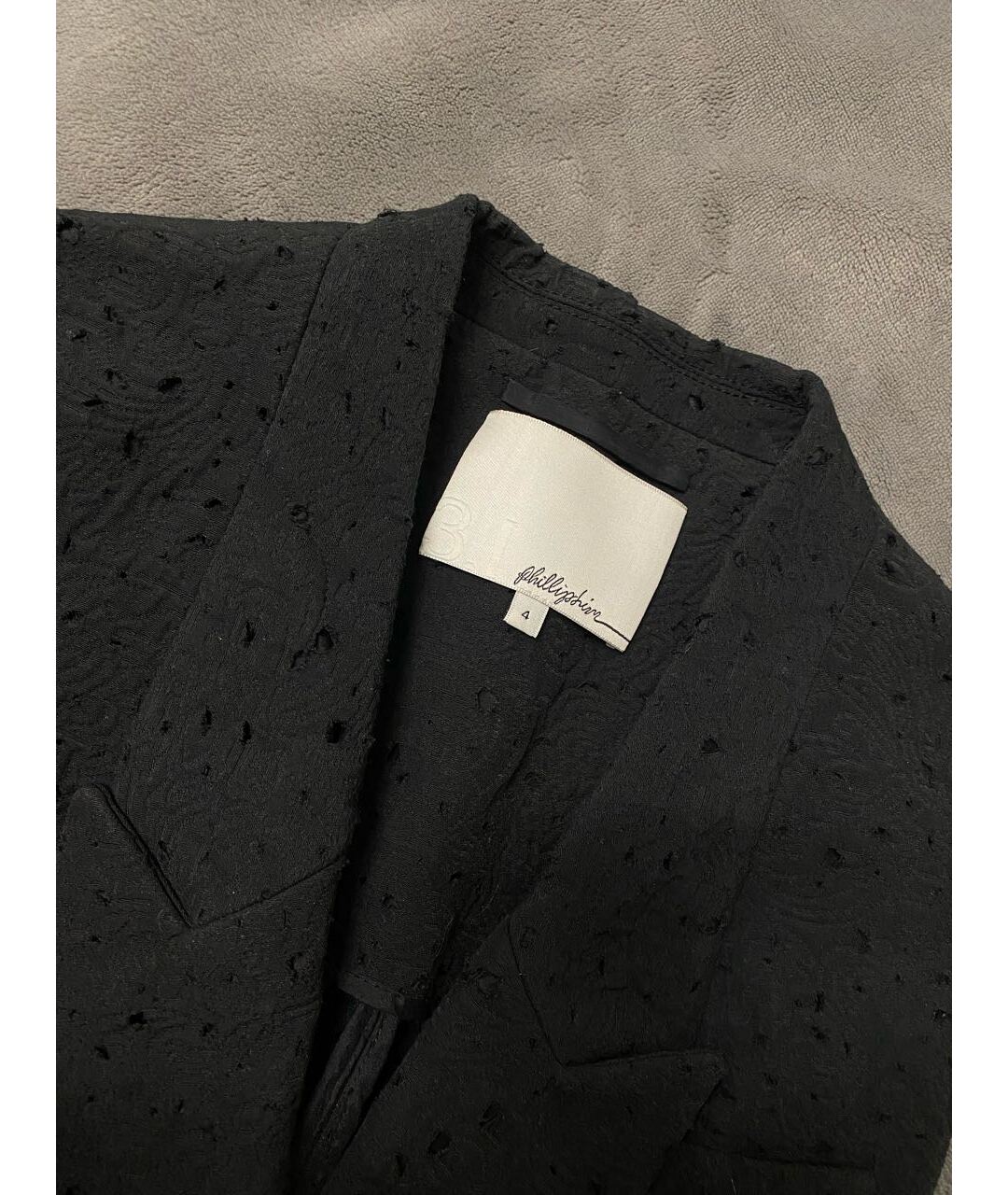 3.1 PHILLIP LIM Черный хлопковый жакет/пиджак, фото 3
