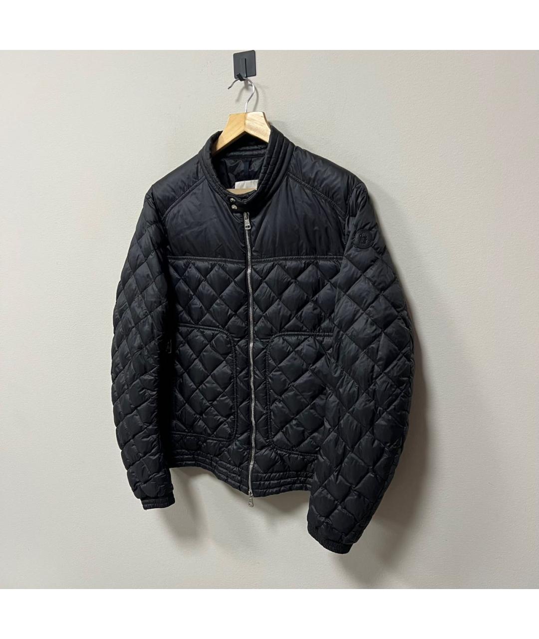 MONCLER Черный пуховик, фото 2