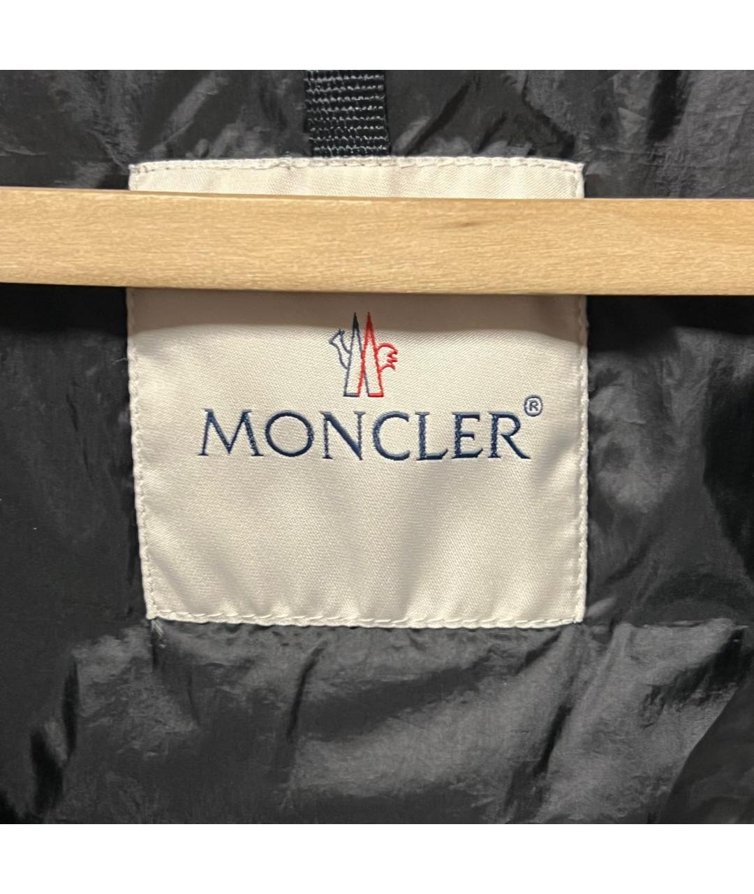 MONCLER Черный пуховик, фото 4