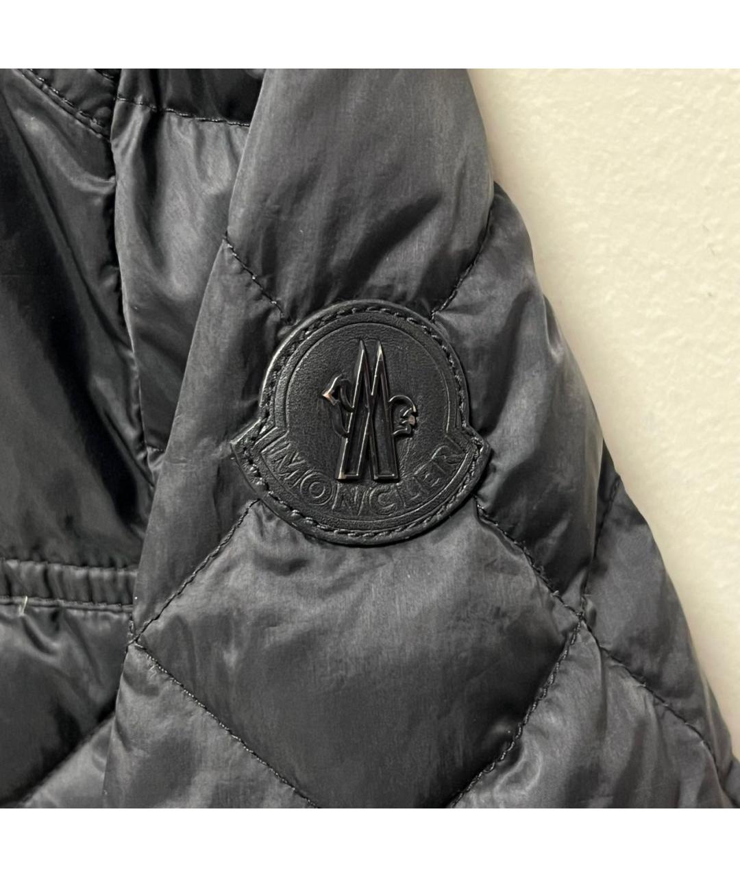 MONCLER Черный пуховик, фото 6