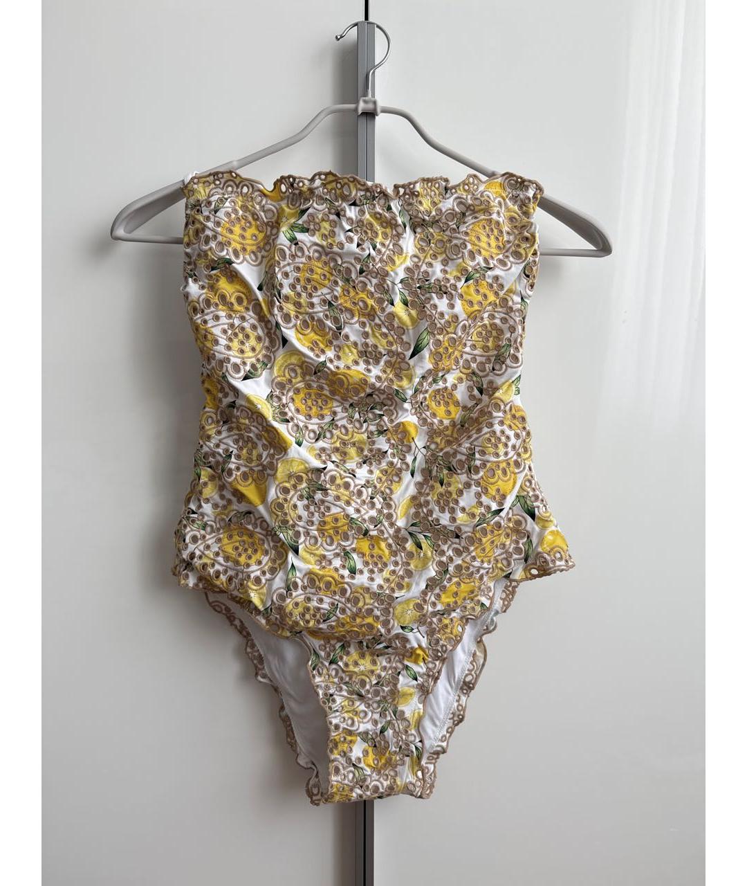 TWIN-SET Желтый полиамидовый купальник, фото 4