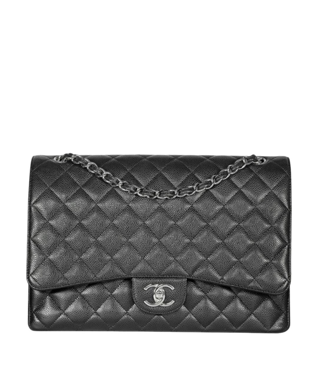 CHANEL Черная кожаная сумка через плечо, фото 1
