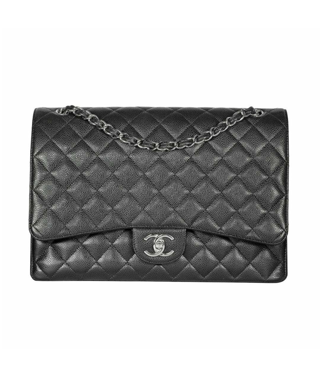 CHANEL Черная кожаная сумка через плечо, фото 9