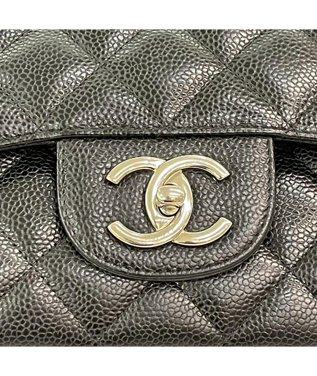 CHANEL Черная кожаная сумка через плечо, фото 6