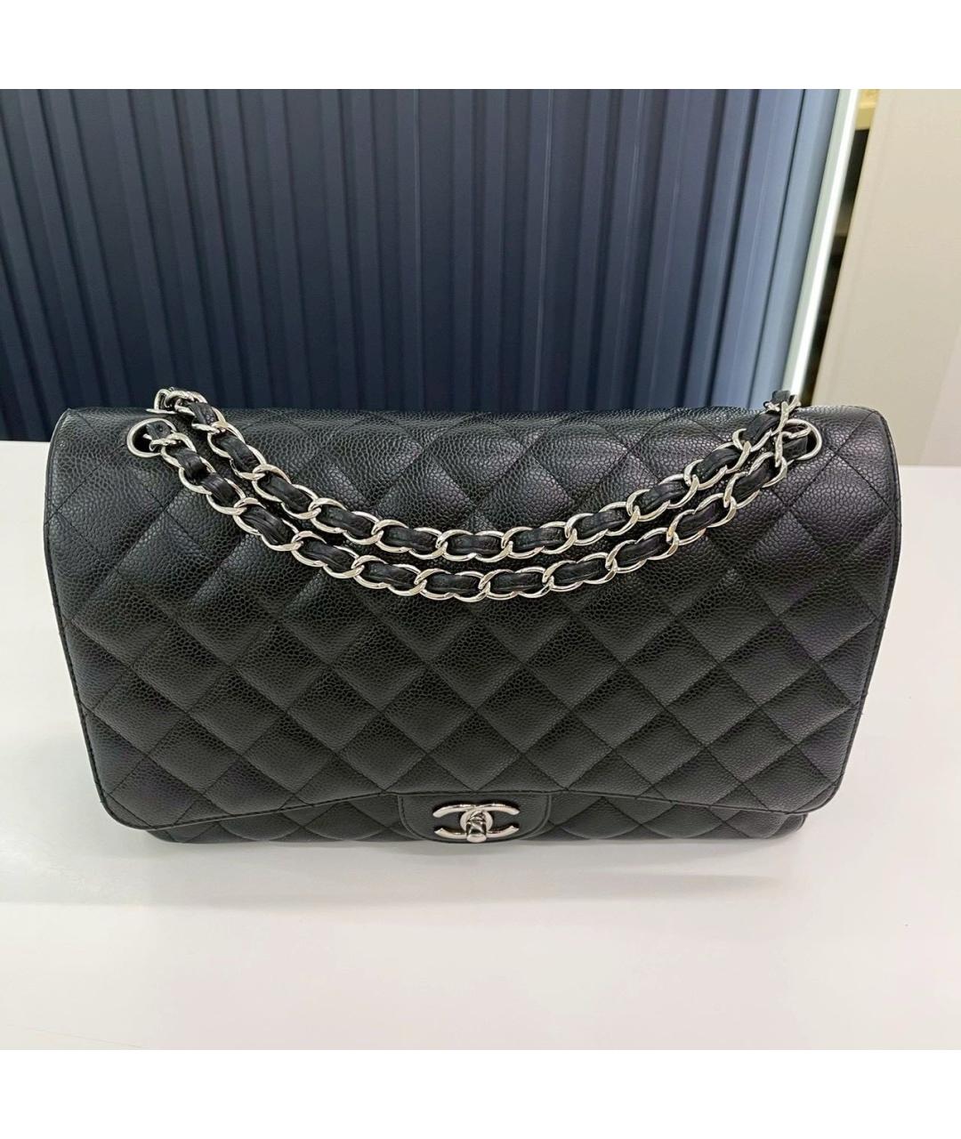 CHANEL Черная кожаная сумка через плечо, фото 4