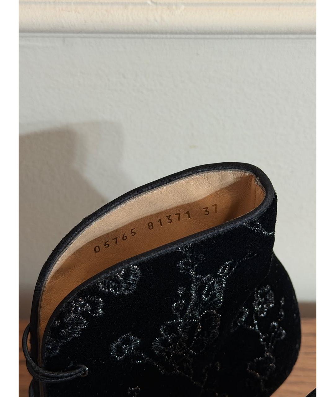 GIANVITO ROSSI Черные кожаные ботильоны, фото 5