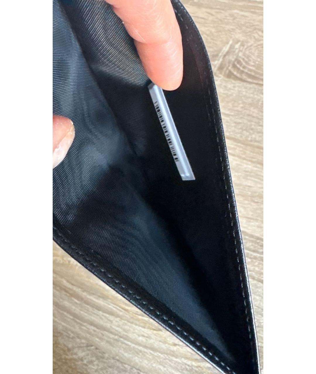 CHRISTIAN DIOR Черный кожаный кардхолдер, фото 4